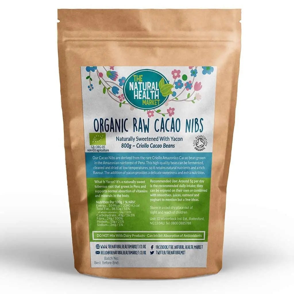 Organic Raw Cacao Nibs and Yacon