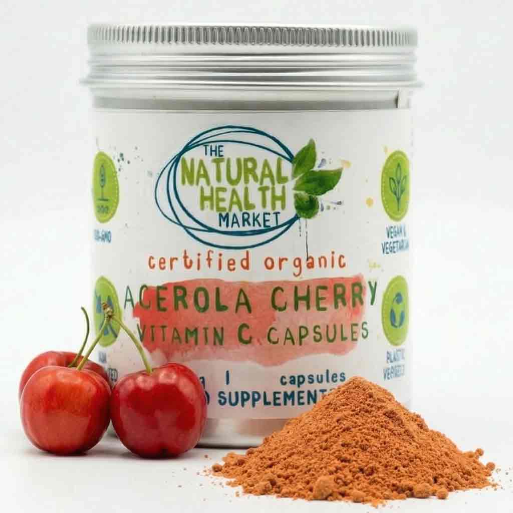 Organic Acerola Cherry Vitamin C Capsules