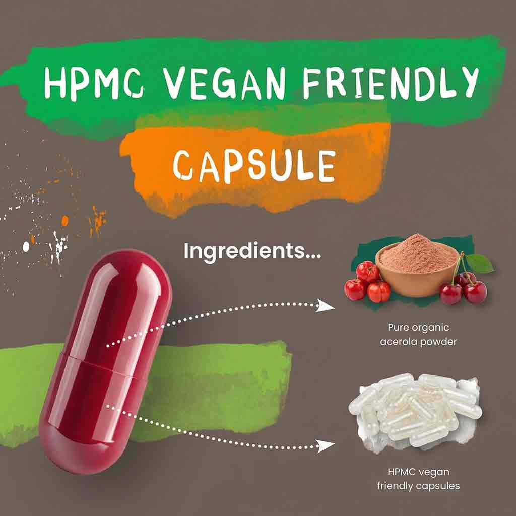 Organic Acerola Cherry Vitamin C Capsules