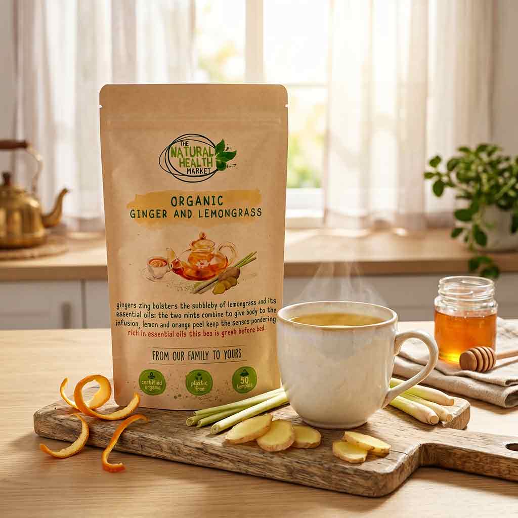 Organic Ginger and Lemongrass Tea Bags
