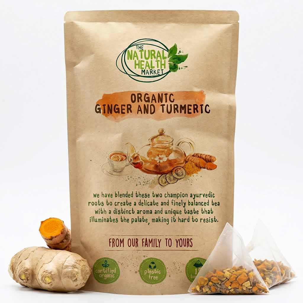 Organic Ginger and Turmeric Tea Bags