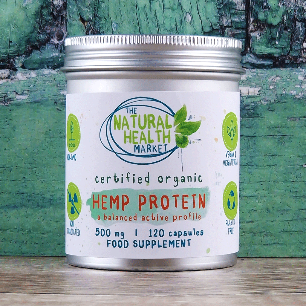 Organic Hemp Protein Capsules 500mg