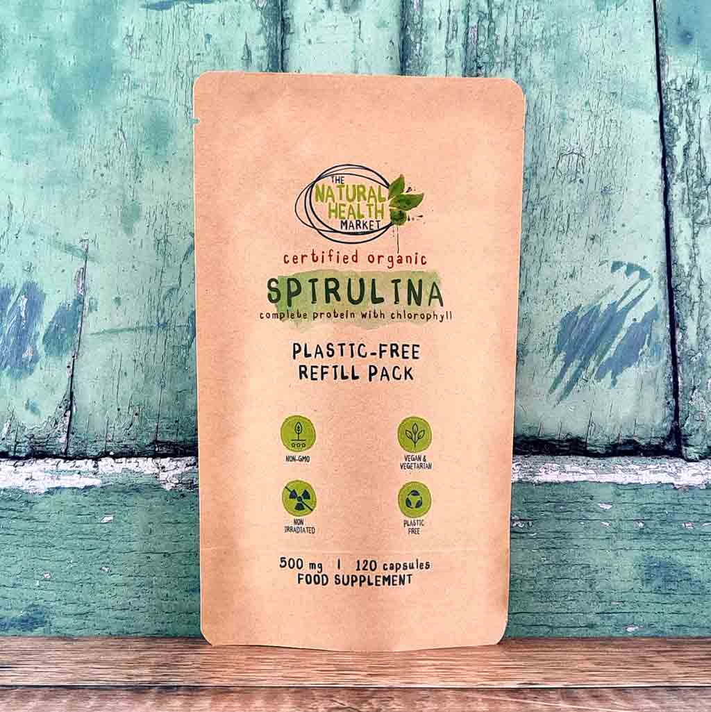 Organic Spirulina Capsules 500mg