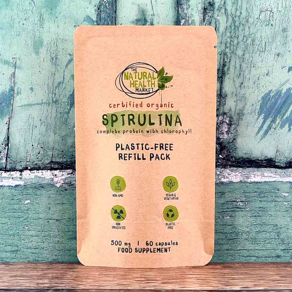 Organic Spirulina Capsules 500mg