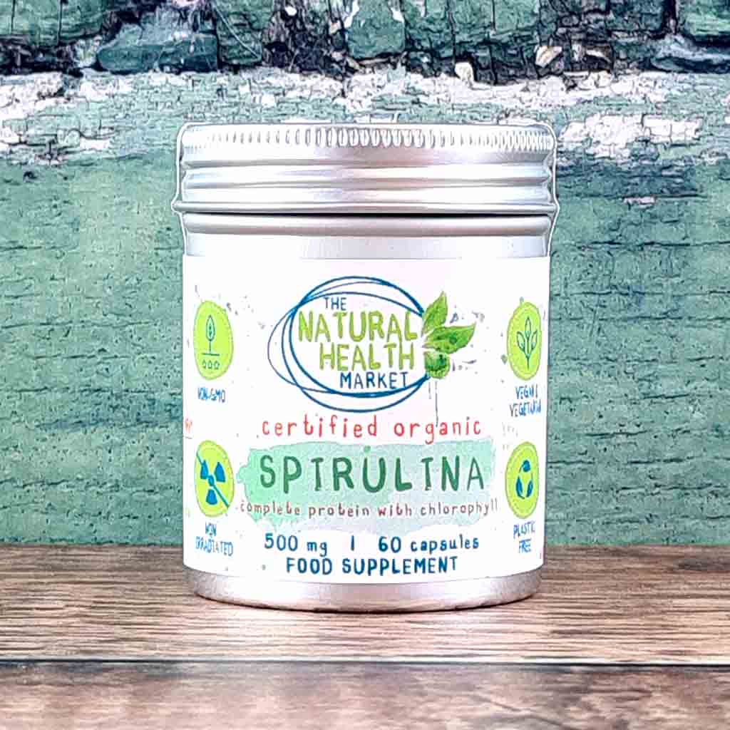 Organic Spirulina Capsules 500mg