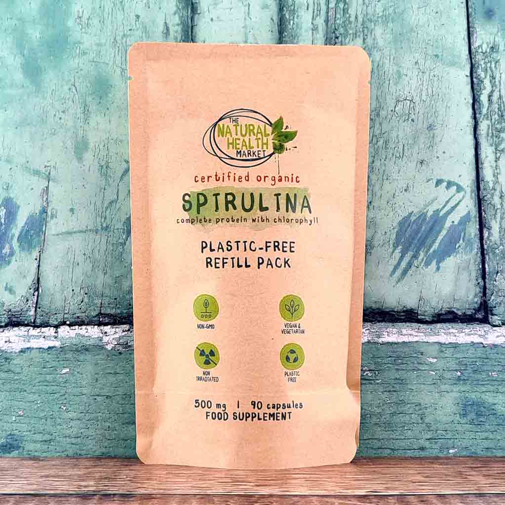 Organic Spirulina Capsules 500mg