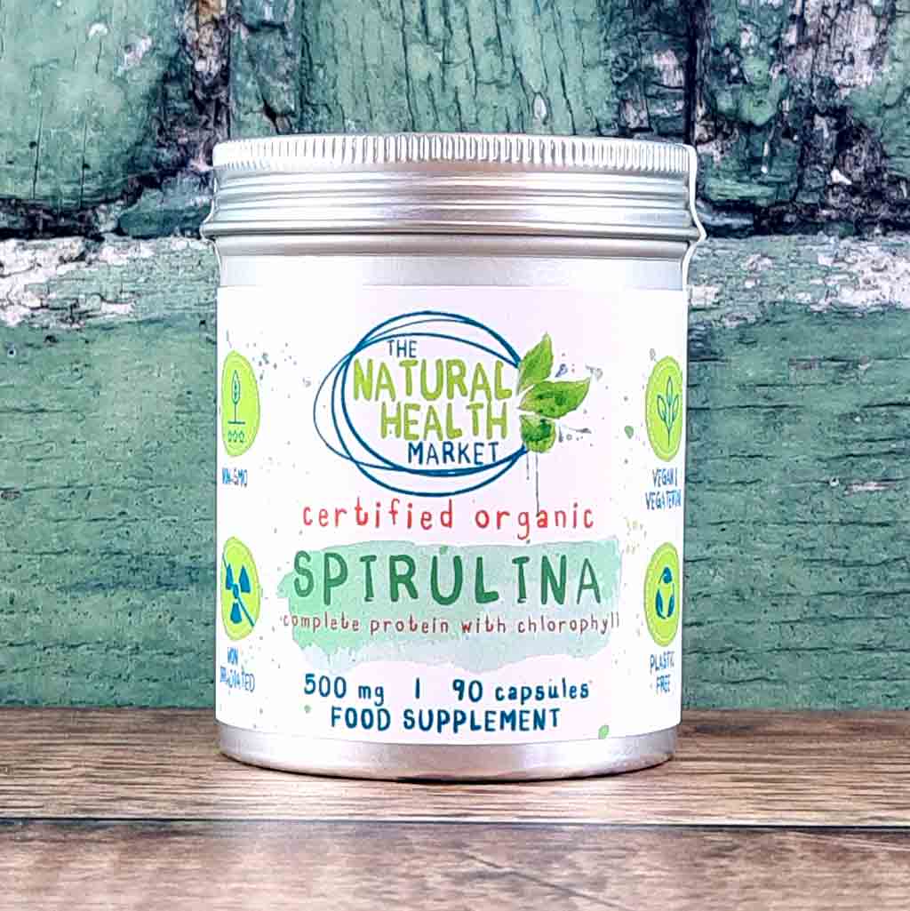 Organic Spirulina Capsules 500mg