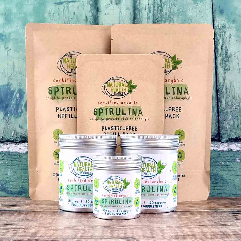 Organic Spirulina Capsules 500mg