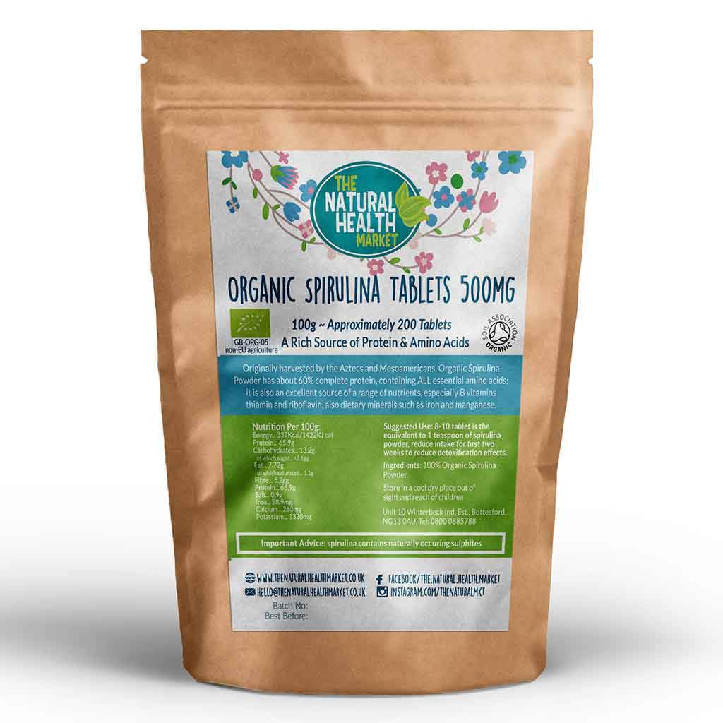Organic Spirulina Tablets 500mg