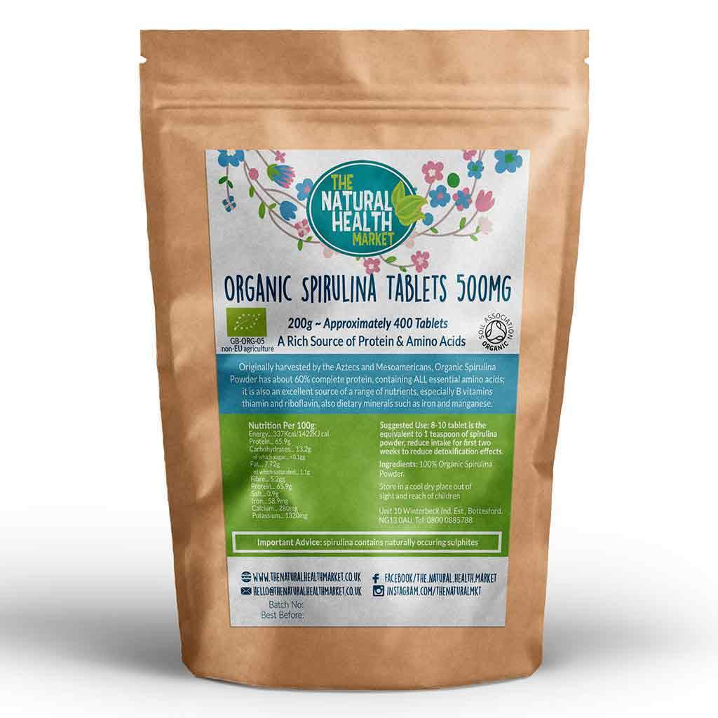 Organic Spirulina Tablets 500mg