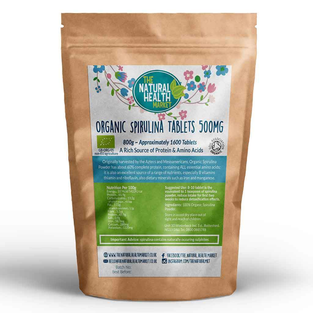 Organic Spirulina Tablets 500mg