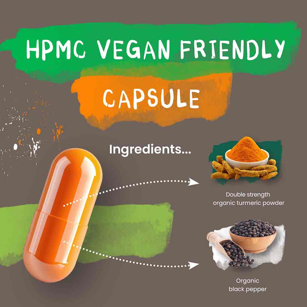 Organic Turmeric and Black Pepper Capsules