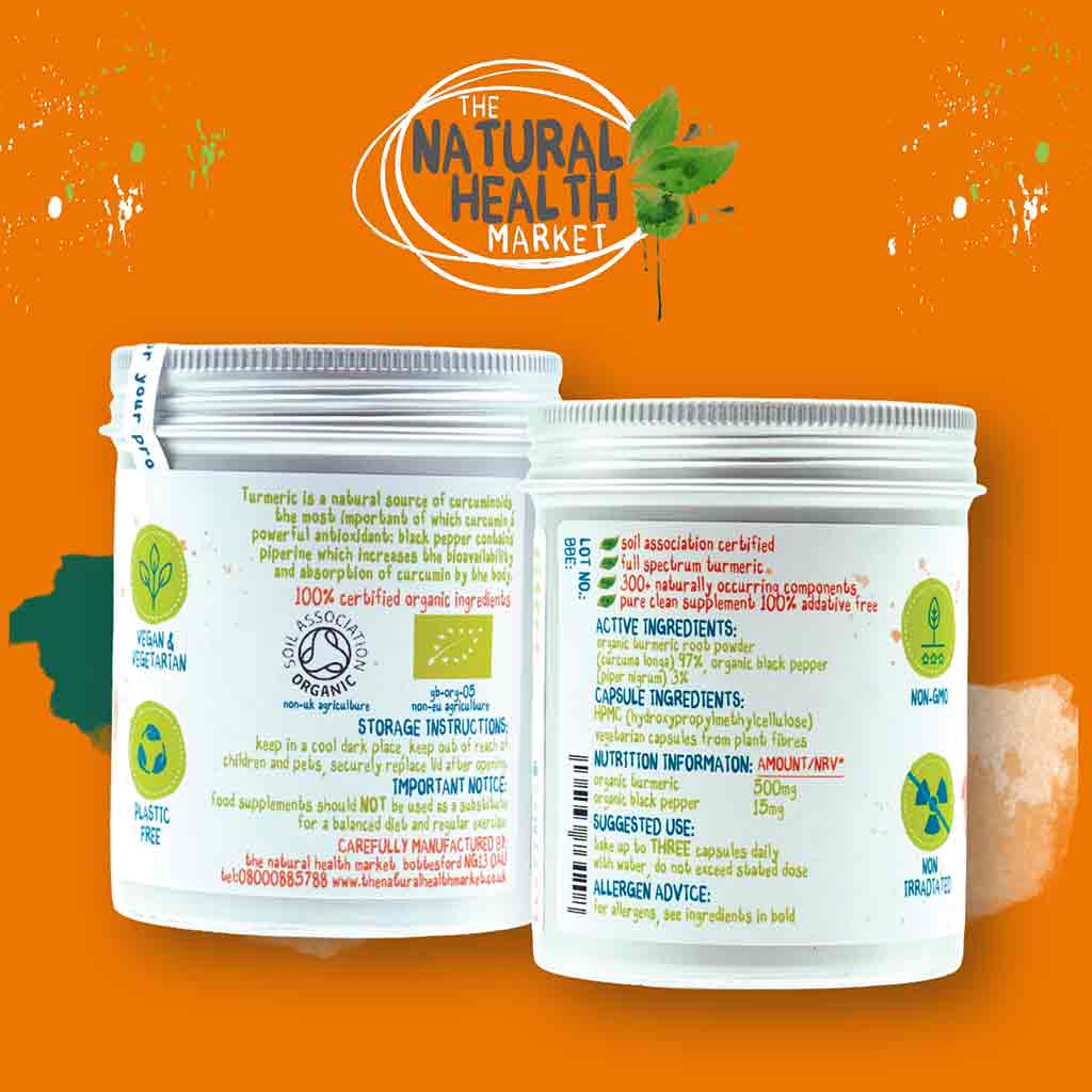 Organic Turmeric and Black Pepper Capsules
